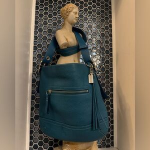 Vintage Y2K Coach Madison Crossbody Shoulder Bag  # 4129 in Ocean Blue